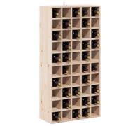 vidaXL Estante de Vino 2 pcs Natural 56 x 25 x 56 cm, Estante para Vino Elegante en la Sala de Estar, Unidad Rectangular de Madera de Pino, Diseño Duradero, Gran Almacenamiento para Botellas, Soporte