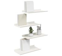 vidaXL Estante de Pared con Estante 4 pcs 40 x 18 x 2,5 cm, Estante de Pared Elegante, Diseño Minimalista, Almacenamiento Rectangular, Decoración Útil para Sala, Cocina