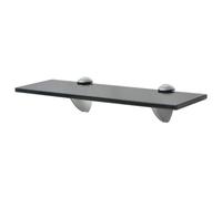 vidaXL Estante Flotante de Cristal Medidas 30x10 cm Grosor del Vidrio 8 mm Negro