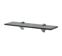 vidaXL Estante Flotante de Cristal 40x20 cm Negro Estantería Balda de Vidrio