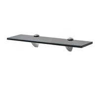 vidaXL Estante Flotante de Cristal 40x20 cm Negro Estantería Balda de Vidrio