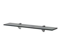 vidaXL Estante Flotante de Cristal Medidas 60x10 cm Vidrio de 8 mm Color Negro