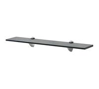 vidaXL Estante Flotante de Cristal Medidas 60x20 cm Vidrio de 8 mm Color Negro