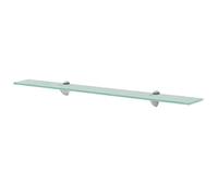 vidaXL Estante Flotante de Cristal Medidas 80x10 cm Grosor del Vidrio 8 mm Claro
