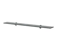 vidaXL Estante Flotante de Cristal Medidas 90x20 cm Vidrio de 8 mm Color Negro
