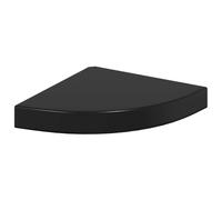 vidaXL Estante Flotante de Esquina Repisa Colgante Estantería Tablero CD Libros Decoración Coleccionables Premios Blanco con Brillo MDF 25x25x3,8 cm