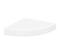 vidaXL Estante Flotante de Esquina Repisa Colgante Estantería Tablero CD Libros Decoración Coleccionables Fotos Premios Blanco MDF 25x25x3,8 cm