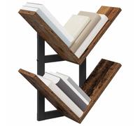 vidaXL Estante Flotante de Pared 2 uds. Madera Envejecida