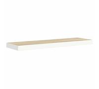 vidaXL Estante Flotante de Pared Repisa Balda Estantería Salón Sala de Estar Exhibición Colgante Decoración Blanco y Roble MDF 90x23,5x3,8 cm