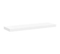 vidaXL Estante Flotante de Pared Repisa Colgante Estantería Tablero CD Libros Decoración Coleccionables Foto Premio Blanco MDF 80x23,5x3,8 cm