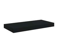 vidaXL Estante Flotante de Pared Repisa Colgante Estantería Tablero CD Libros Decoración Coleccionables Fotos Premios Negro MDF 50x23x3,8 cm