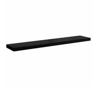 vidaXL Estante Flotante de Pared Repisa Colgante Estantería Tablero CD Libro Decoración Coleccionable Foto Premio Negro con Brillo MDF 120x23,5x3,8 cm