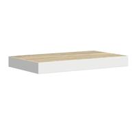 vidaXL Estante Flotante de Pared Repisa Balda Estantería Salón Sala de Estar Exhibición Colgante Decoración Blanco y Roble MDF 40x23,5x3,8 cm
