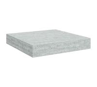 vidaXL Estante Flotante de Pared Repisa Balda Estantería Salón Sala de Estar Exhibición Colgante Decoración Gris Hormigón MDF 23x23,5x3,8cm