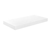 vidaXL Estante Flotante de Pared Repisa Colgante Estantería Tablero CD Libros Coleccionables Fotos Premios Blanco con Brillo MDF 50x23x3,8 cm