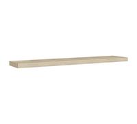 vidaXL Estante Flotante de Pared Repisa Colgante Estantería Tablero CD Libros Decoración Coleccionables Fotos Premios Color Roble MDF 120x23,5x3,8 cm