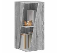 vidaXL Estante Lateral Gris Sonoma 33 x 32 x 70,5 cm, Estante Moderno para Sala, solución Resistente de Almacenamiento, Decorativo y versátil para Estudio y Cocina