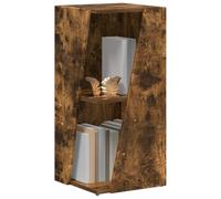 vidaXL Estante Lateral Roble Ahumado 33 x 32 x 70,5 cm, Estante Moderno para Sala, solución Resistente de Almacenamiento, Decorativo y versátil para Estudio y Cocina