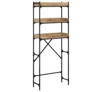 vidaXL Estante para Lavadora 67 x 25 x 163 cm Madera contrachapada, Estanterías Modernas para baño, pies Ajustables, Almacenamiento Resistente, Organiza tu lavadero