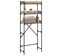 vidaXL Estante para Lavadora 67 x 25 x 163 cm Madera contrachapada, Estanterías Modernas para baño, pies Ajustables, Almacenamiento Resistente, Organiza tu lavadero