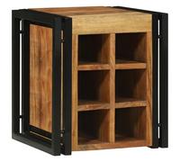 vidaXL Botellero 34,5 x 35 x 39 cm Madera maciza de acacia