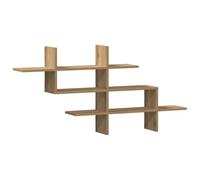vidaXL Estante Pared Madera ingeniería Roble Artisan 124,5x18x60,5 cm, Estante Flotante, Estante Flotante de Pared, Estante de exhibición de Pared
