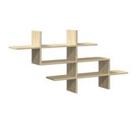 vidaXL Estante Pared Madera ingeniería Roble Sonoma 124,5x18x60,5 cm, Estante Flotante, Estante Flotante de Pared, Estante de exhibición de Pared