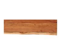 Estante Pared Rectangular Madera Acacia Borde Vivo 110x30x2,5cm Vidaxl