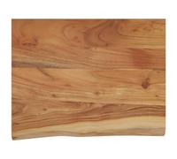 vidaXL Estante de Pared Rectangular, Balda Repisa para Libros CD, Anaquel Flotante, Estantería Expositora Colgante, Madera de Acacia Borde Vivo
