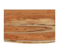 vidaXL Estante de Pared Rectangular, Balda Repisa para Libros CD, Anaquel Flotante, Estantería Expositora Colgante, Madera de Acacia Borde Vivo