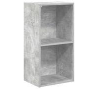 vidaXL Estantería de 2 Niveles Estante Librerías Almacenaje Mostrador Organizador Salón Oficina Hogar Dormitorio Cocina de Contrachapada Gris Hormigón