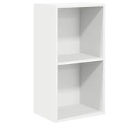 vidaXL Estantería 2 Niveles Madera contrachapada Blanco 40x30x76,5 cm, estantería de Libros, Estante de Libros, estantería para Libros