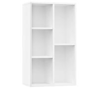 Estantería/Aparador madera contrachapada blanco 50x25x80 cm
