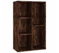 vidaXL Estantería/Aparador Madera contrachapada Roble Humo 50x25x80 cm