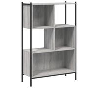 vidaXL Estantería, Armario de Almacenaje, Estantes Expositores para Libros, Librería de Pie para Oficina, Madera de Ingeniería Gris Sonoma