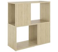 vidaXL Estantería Armario Estante Librería Estudio Libros Oficina Salón Sala de Estar Muebles Almacenaje Contrachapada Color Roble Sonoma 60x24x63cm