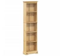 vidaXL Estantería Corona Madera Maciza de Pino 46x20x170 cm, estantería de Libros, Estante de Libros, Estante de almacenaje, Armario de almacenaje
