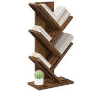 vidaXL Estantería de Árbol de 4 Niveles 30 x 18 x 60 cm, Estante de Libros Moderno, Estrecho y Elegante, Ideal para tu Sala, un Toque Decorativo en casa