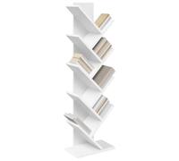 vidaXL Estantería de Árbol de 6 Niveles 30 x 18 x 100 cm Blanco, Estante de Libros Moderno, Estrecho y Elegante, Ideal para tu Sala, un Toque Decorativo en casa