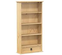 Estantería De Cds Corona Madera Maciza De Pino 52x17,5x103 Cm Vidaxl