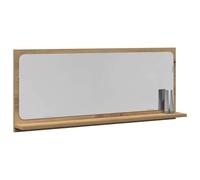 Espejo de Baño Moderno de Roble Artesanal Rectangular Montado en la Pared Reflejo de Acrílico Decoración Estilosa para Espacios Compactos Diseño Liviano y Duradero 90X10.5X37 cm Elemento de Mejora de