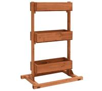 vidaXL Estantería de Madera de Abeto 52x30x78 cm, 3 Niveles, Soporte para Flores, Decoración Hogar, Jardín, Balcón o Terraza, Portamacetas, Pintura al Agua