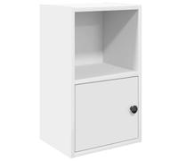 vidaXL Estantería de madera de ingeniería blanca 31x24x52 cm