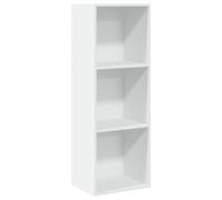 Estantería de madera de ingeniería blanca 40x30x114 cm
