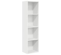 vidaXL Estantería de Madera de ingeniería Blanca 40x30x152 cm, librería, estantería de Libros, Estante de Libros, librerías, Armario de almacenaje