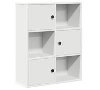 vidaXL Estantería para libros de madera de ingeniería Blanca 60x24x76,5 cm