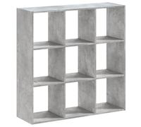 vidaXL Librería de madera de ingeniería Gris hormigón 102x32x102 cm