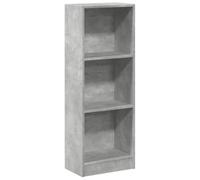 vidaXL Estantería de Madera de ingeniería Gris hormigón 40x24x109 cm, estantería de Libros, librería, Estante de Almacenamiento