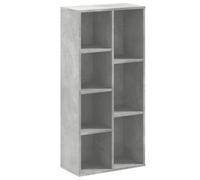 vidaXL Estantería de Madera de ingeniería Gris hormigón 50x25x105 cm, librería, estantería de Libros, Estante de Libros, librerías
