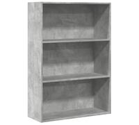 vidaXL Estantería de Madera de ingeniería Gris hormigón 80x30x114 cm
